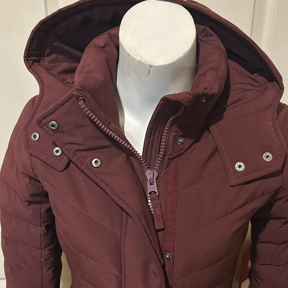 A&F long Down Insulated wind/water Resistant Coat with Hood. XXS - Picture 2 of 12